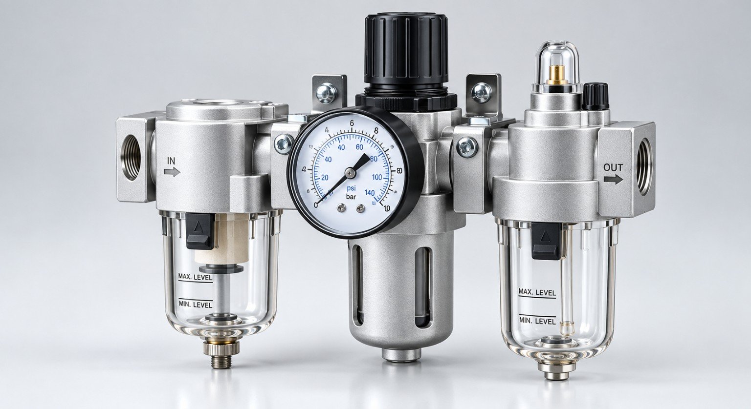 Pneumatic FRL air preparation unit